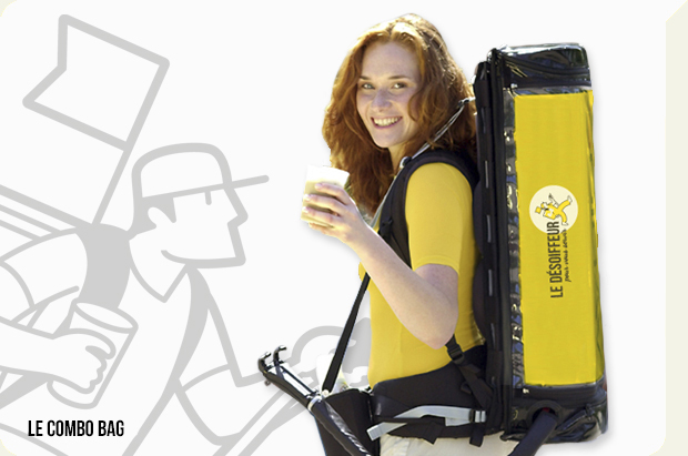 sac à dos isotherme contenant un fut de 11L lui permettant de se déplacer tout en proposant au public, une boisson fraiche ou chaude, gazeuse ou non